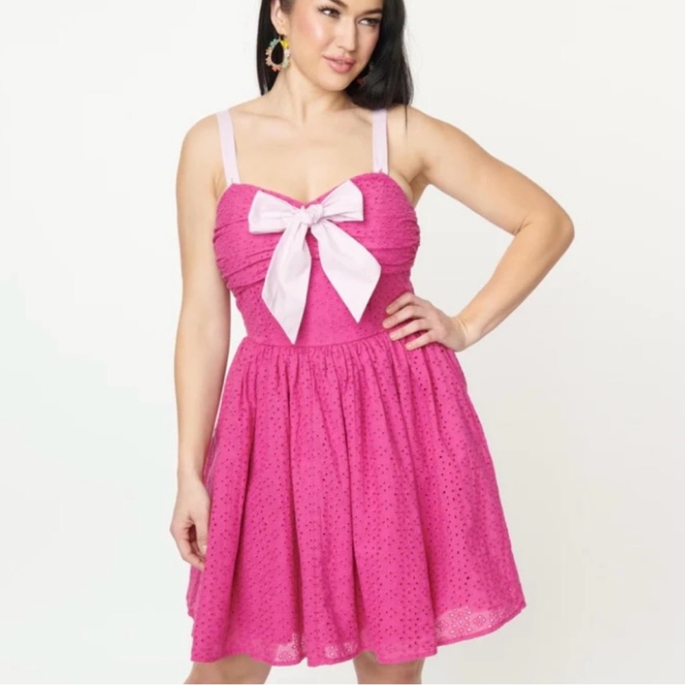 Unique Vintage Pink Dress